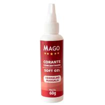 Corante Soft Gel 60g Vermelho Marsala - Mago