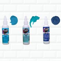Corante Soft Gel Alimentício Comestível Azul 3 Cores