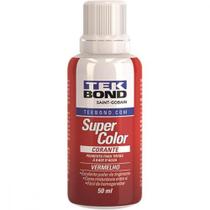 Corante Tekbond Vermelho 50Ml ./ Kit Com 12 Unidades