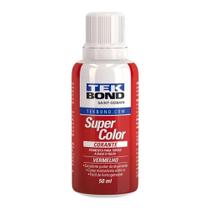 Corante Tintas Liquido Vermelho 50ml Super Color Tekbond
