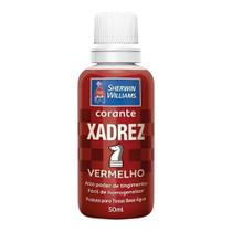 Corante Tintas Liquido Vermelho 50ml Xadrez Sherwin Williams Corante Tintas Liquido Vermelho 50ml Xadrez Sherwin Williams