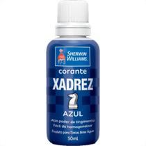 Corante Xadrez Azul 50 Ml - Kit C/12 PC Corante Xadrez Azul 50 Ml - Kit C/12 PC