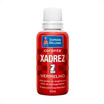 Corante xadrez globo 50ml vermelho