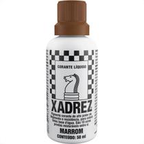 Corante Xadrez Marrom 50Ml Para Tinta - Kit C/12