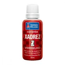 Corante Xadrez Vermelho 50 Ml - Kit C/12 PC