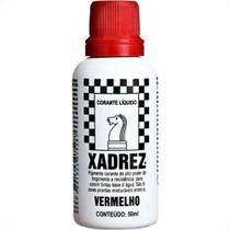 Corante Xadrez Vermelho 50Ml Tinta - Kit C/12