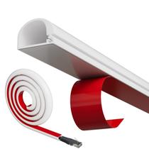 Cord Hider Cuysfead para TV montada na parede 78" de silicone branco Cord Hider Cuysfead para TV montada na parede 78" de silicone branco