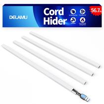 Cord Hider Delamu para Mini Wire on Wall W1.4 H1cm branco Cord Hider Delamu para Mini Wire on Wall W1.4 H1cm branco