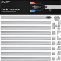 Cord Hider EVEO Cable Management 3,89 m cinza para parede de TV Cord Hider EVEO Cable Management 3,89 m cinza para parede de TV