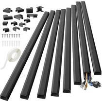 Cord Hider Yecaye 3,0 cm x 0,6 cm preto para fios de parede Cord Hider Yecaye 3,0 cm x 0,6 cm preto para fios de parede