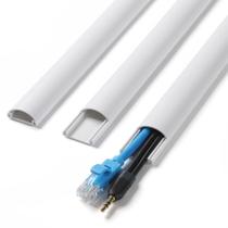 Cord Hider ZhiYo Cable Hider para 1-2 cabos, 39 polegadas, branco