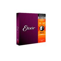 Corda .011 Custom Light Bronze 80/20 Para Violão Aço Nanoweb Elixir F108