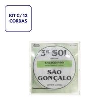 Corda 3a Sol c/ bolinha Niquel P/cavaco Pct C/12 Sao Goncalo Corda 3a Sol c/ bolinha Niquel P/cavaco Pct C/12 Sao Goncalo