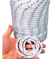 Corda 8mm 110m Polipropileno Trançada Multiuso Amarração Carga Caminhão Forte Resistente Corda 8mm 110m Polipropileno Trançada Multiuso Amarração Carga Caminhão Forte Resistente