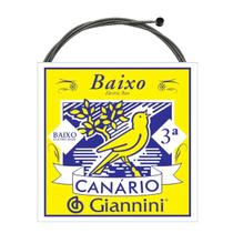Corda AVULSA Baixo 3a LÁ 075 GIANNINI CANARIO