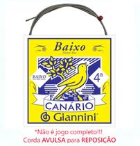 Corda AVULSA Baixo 4a MI 095 GIANNINI CANARIO Corda AVULSA Baixo 4a MI 095 GIANNINI CANARIO