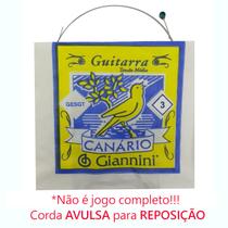 Corda AVULSA guitarra 3a SOL 016 GIANNINI Canario Corda AVULSA guitarra 3a SOL 016 GIANNINI Canario