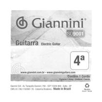 Corda Avulsa Guitarra 4 Giannini Nickel Round GEEGST9.4 Corda Avulsa Guitarra 4 Giannini Nickel Round GEEGST9.4