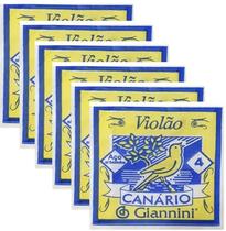 CORDA AVULSA VIOLAO 4ª AÇO CANARIO GESWB4 Kit com 6 unid.