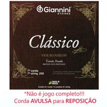 Corda AVULSA violao classico NYLON 7a SI pesada GIANNINI