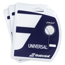 Corda Babolat Synthetic Gut Universal 16L 1.30mm Branca - Pack com 03 Unidades