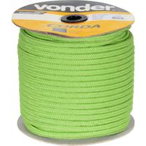 Corda caminhoneiro trançada 12 mm x 111 m verde VONDER Corda caminhoneiro trançada 12 mm x 111 m verde VONDER