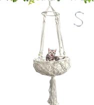 Corda de algodão Cat Hammock Kathson XL 120x40cm com almofada