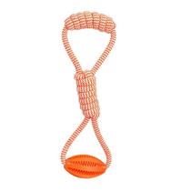 Corda de algodão de brinquedo para cães com bola estridente para cães de médio a grande porte Corda de algodão de brinquedo para cães com bola estridente para cães de médio a grande porte