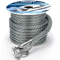 Corda de ancoragem para barco PropelTech Nylon de 3/8 polegadas e 50 pés com dedal