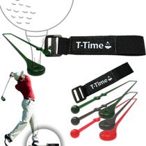 Corda de ancoragem para tee de golfe T-Time, 1 tira e 3 cordões Corda de ancoragem para tee de golfe T-Time, 1 tira e 3 cordões
