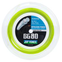 Corda de Badminton Yonex BF80 Amarela - Rolo com 200 Metros