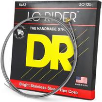 Corda de baixo DR Strings Lo-Rider em aço inoxidável com núcleo hexagonal