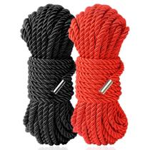 Corda de corda Scaris Silk Soft 9,8 m x 0,8 cm Preto Vermelho