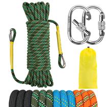 Corda de escalada NTR 10M 8MM estática com 2 ganchos de aço Corda de escalada NTR 10M 8MM estática com 2 ganchos de aço