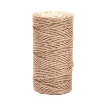 Corda De Linho De Cânhamo Artesanal 50m 80m 100m Para Artesanato DIY Decoração Fio De Serapilheira