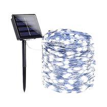 Corda De Luz LED Solar À Prova d'Água Para Exterior 32m 22m 11m 7m, Lâmpada De Fada Para Jardim,