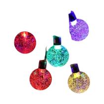 Corda De Luz Solar LED À Prova d'Água Para Exterior Com 8 Modos, Bola De Cristal Para Decoração De Corda De Luz Solar LED À Prova d'Água Para Exterior Com 8 Modos, Bola De Cristal Para Decoração De