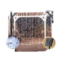 Corda De Luz Solar Para Cortina Com 8 Modos Para Decoração De Jardim, Gazebo, Festa, Halloween, Corda De Luz Solar Para Cortina Com 8 Modos Para Decoração De Jardim, Gazebo, Festa, Halloween,