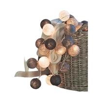 Corda De Luzes De Fada LED De Algodão 10 20, Alimentada Por Bateria, Para Decoração De Natal,