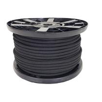 Corda de nylon de qualidade Bungee Cord, 9,5 mm, bobina preta de 76 m Corda de nylon de qualidade Bungee Cord, 9,5 mm, bobina preta de 76 m