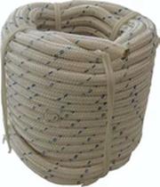 Corda de nylon de segurança 12mm trançada tipo bombeiro para trava quedas (Rolo com 250 metros)