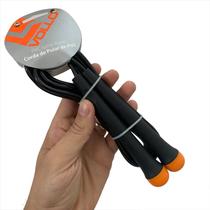 Corda de Pular Ajustável Em PVC VP1075 Vollo 275cm Preto e Laranja