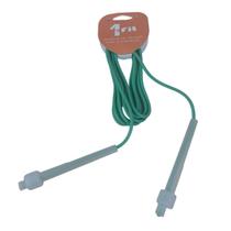Corda de Pular Ajustável Fitness Funcional Verde PVC Corda de Pular Ajustável Fitness Funcional Verde PVC