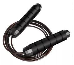 Corda de Pular Cross Speed Rope Profissional Fitness Para Exercícios em Casa 3m, Cabo de Aço com Pegadores Ergonômicos e Rolamento Duplo