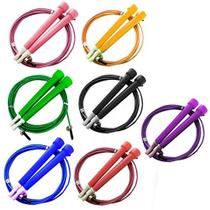 Corda De Pular Exercício Funcional Speed Rope Rolamento 3m Cabo De Aço (Azul)