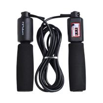 Corda De Pular Poker Com Contador De Voltas 270X0,5Cm Preto