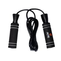 Corda de Pular Pro em Pvc C/Manoplas em Espuma 2,75 Mts - T3 Preta - Acte Sports