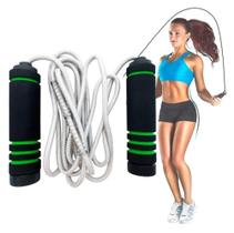 Corda De Pular Profissional 2.6m Ajustável Verde - MBfit