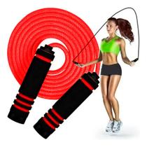 Corda de Pular Profissional Ajustável - Speed Rope Exercício Funcional