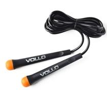 Corda de pular resistente preta 275x0,5cm de pvc vollo trein
